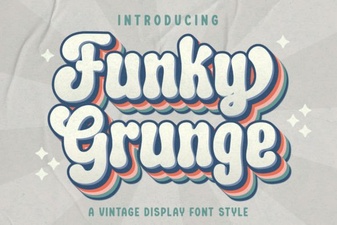 Funky Grunge Font Designs for Bold Creative Projects