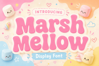 Marshmellow Font Free Download – Playful Display Typeface