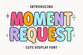 Custom Moment Request Font for Creative Projects
