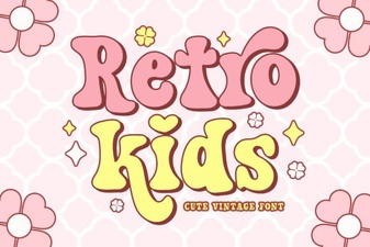 Retro Kids Font for Playful and Creative Design Projects