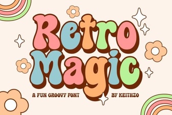 Retro Magic Font: Vintage Typography for Creative Designers
