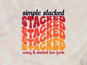 Simple Stacked Font Design Ideas for Creative Projects