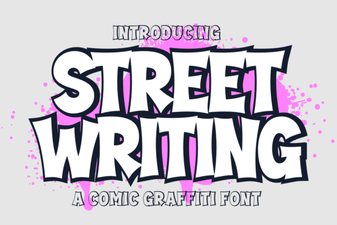 Creative Street Writing Fonts for Bold Design Projects