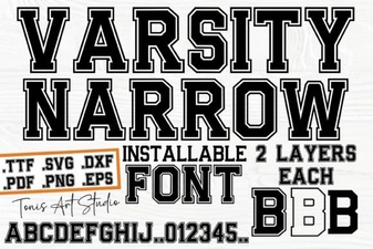 Varsity Narrow Font for Bold and Modern Design Projects