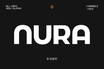 Nura Font: Modern Typeface for Creative Design Projects