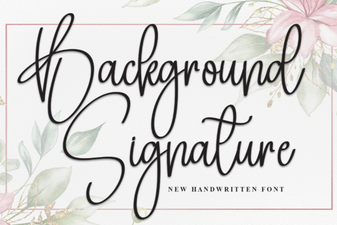 Elegant Signature Fonts for Document Styling