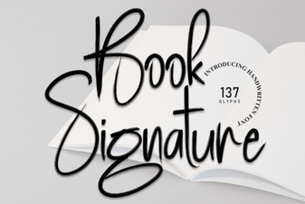 Elegant Book Signature Font for Creative Projects