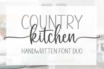 Country Kitchen Script Font - Rustic Handwritten Style Download