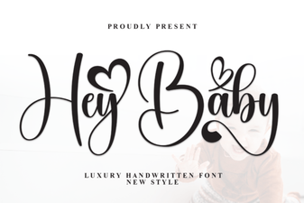 Hey Baby Font: Playful Script for Creative Design Projects