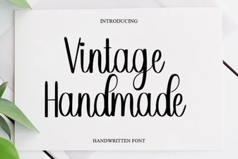 Vintage Handmade Fonts for Creative Design Projects