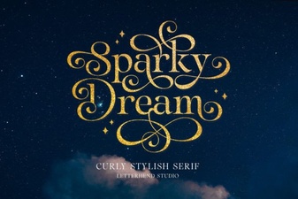 Sparky Dream Font – Elegant Serif Display Typeface for Creative Design